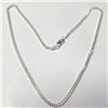 Image 1 : SILVER CUBAN LINK CHAIN 16" NECKLACE