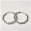 Image 1 : SILVER HOOP EARRINGS