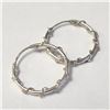 Image 2 : SILVER HOOP EARRINGS