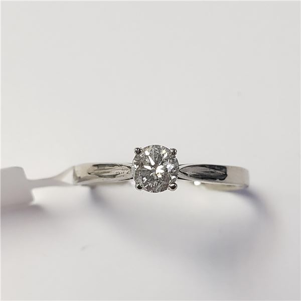 14K WHITE GOLD DIAMOND (0.25CT,I1,G) RING