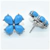 Image 8 : SILVER TURQUOISE MEN MADE(7.05CT) RHODIUM