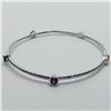 Image 1 : SILVER CHROME DIOPSIDE AND TOPAZ(3CT) BANGLE