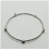 Image 2 : SILVER CHROME DIOPSIDE AND TOPAZ(3CT) BANGLE