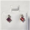 Image 1 : 10K YELLOW GOLD GARNET(0.4CT) DIAMOND