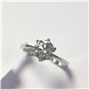 Image 3 : 10K WHITE GOLD WHITE MOISSANITE(1CT) RING