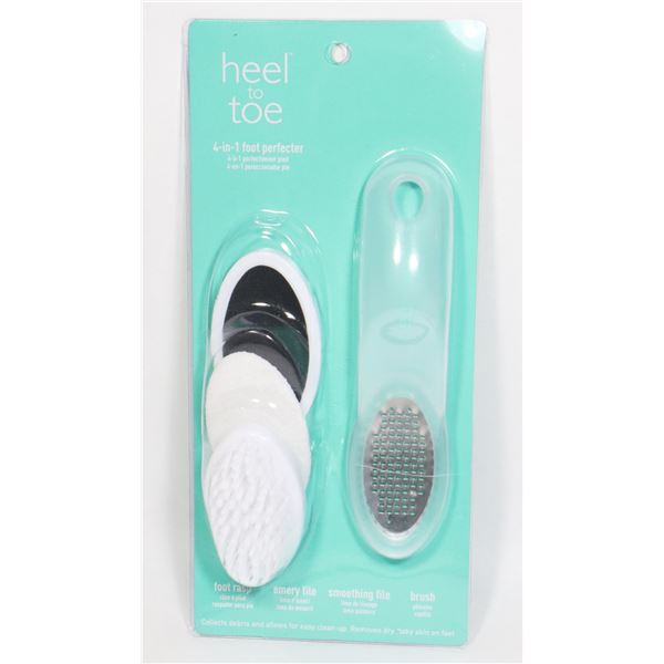 NEW HEEL TO TOE 4-IN-1 FOOT PERFECTER SET