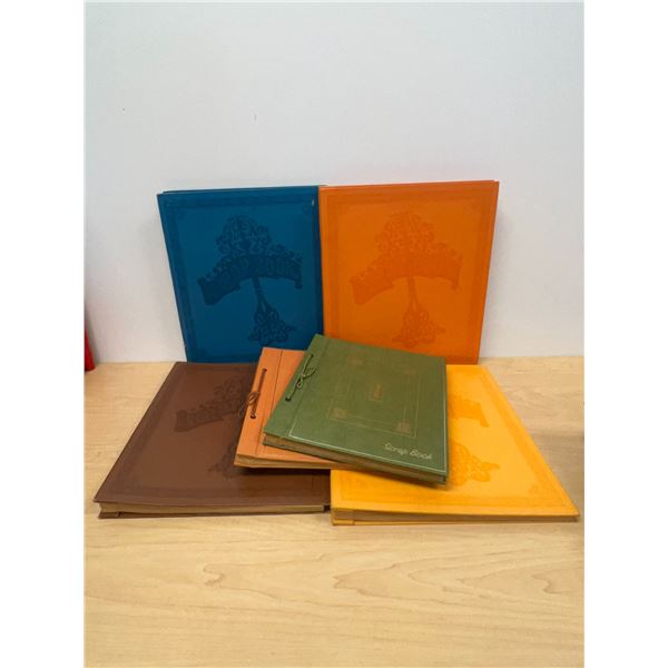 6 Vintage Scrap Books (larger ones approx: 14.5x12.5" smaller approx: 12x10")