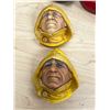 Image 2 : 6 Bossons England Head Wall Plaques - largest approx: 6.25"