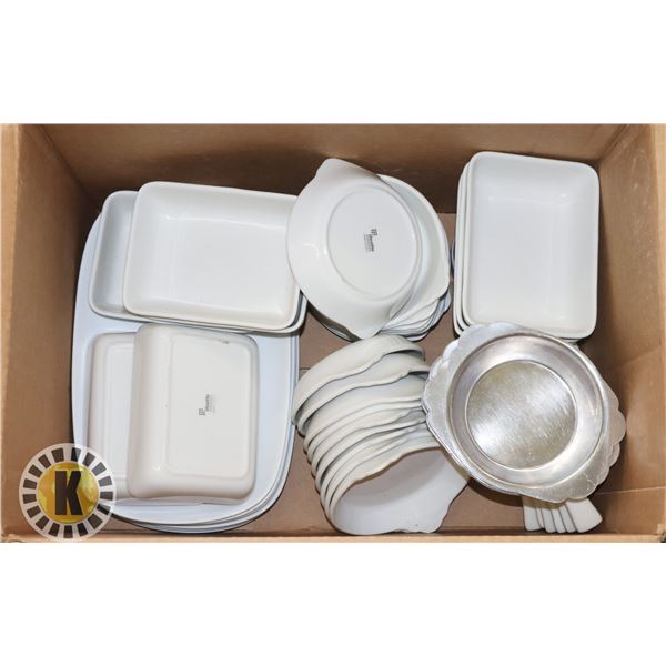 BOX OF ASSORTED DISHES