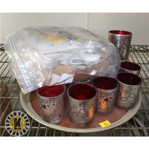 TEALIGHT CANDLES WITH HOLDERS