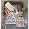 Image 1 : BUS TRAY FULL OF RESTAURANT MISC INCLUDING GRADER,