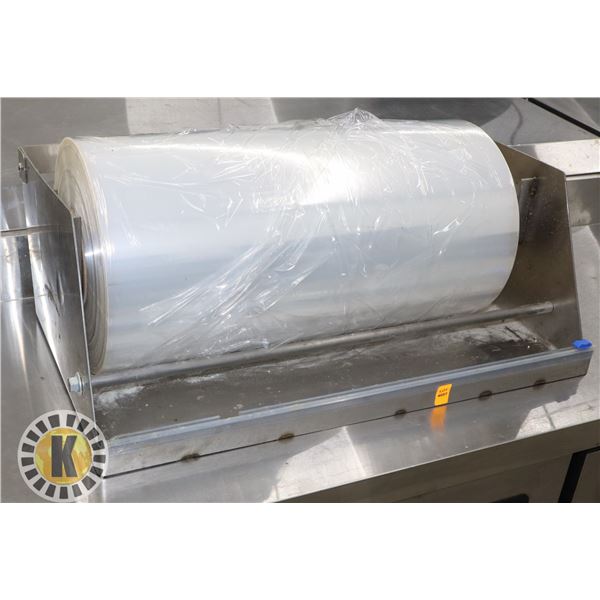 WRAPPER ROLL HOLDER WITH ROLL OF FOOD WRAP
