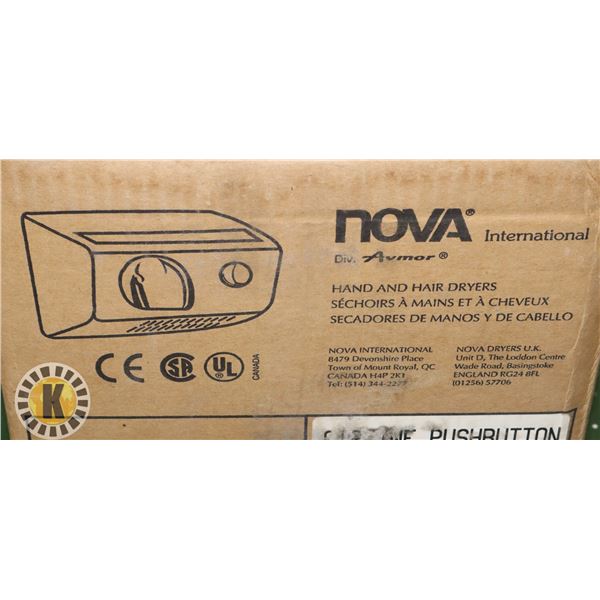 NEW NOVA WALL MOUNT HAND DRYER