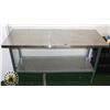 Image 1 : STAINLESS STEEL PREP TABLE (24 X 60" TOP)