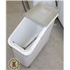 Image 1 : ROLLING FOOD STORAGE BIN SOLD WITH KITCHEN FAUCET