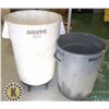 Image 1 : TWO RUBBERMAID COMMERCIAL GARBAGE BINS