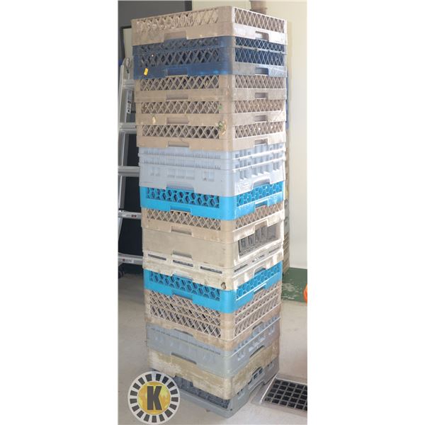 STACK OF DISHWASHER RACKS