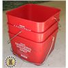 Image 1 : THREE RED BUCKETS