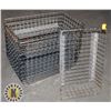 Image 1 : LOT OF 11 WIRE MESH BASKET 23" X 14.5" X 5.5"