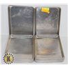 Image 1 : LOT OF 10 X 1/4 SIZE BAKING SHEET / SERVING TRAY