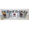 Image 1 : LOT OF 3 - BEER BUCKETS - BIG ROCK