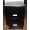 Image 1 : BLACK METAL, TWO DRAWER, WITH KEYS FILING CABINET