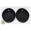 Image 1 : LOT OF 10 BLACK OVAL PLASTIC SERVING TRAY