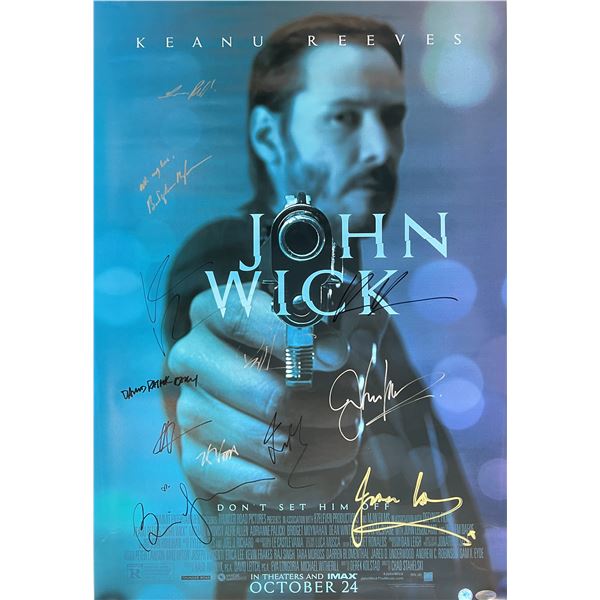 John Wick Cast Signed Movie Poster John Wick Cast Signed Movie Poster