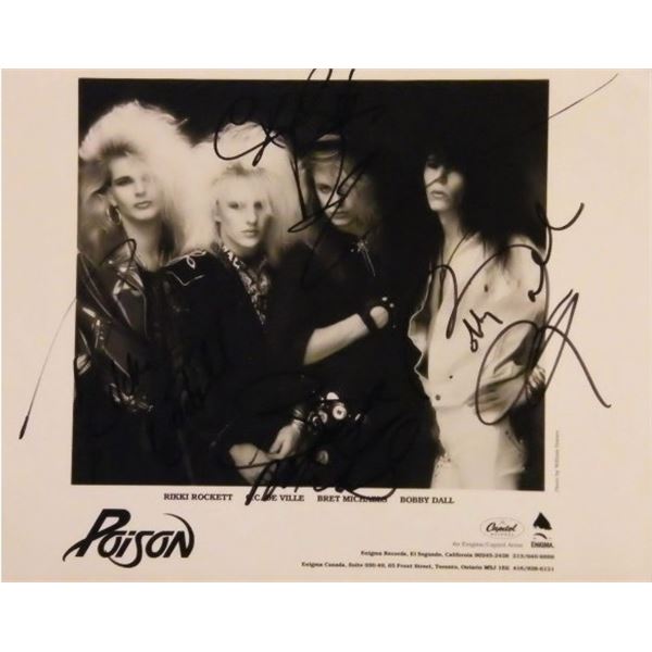 Poison signed promo photo