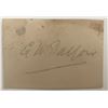Image 1 : British Politician G.W. Balfour original signature