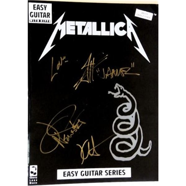Metallica signed music book