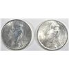 Image 2 : (2) 1922 PEACE DOLLARS VF