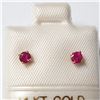 Image 1 : BZ1007-38 14K RUBY EARRINGS