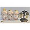 Image 1 : VINE THEM SALT AND PEPPER SHAKERS WITH SUGAR BOWL