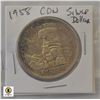 Image 1 : 1958 CANADIAN SILVER DOLLAR "BRITISH COLUMBIA"
