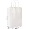 Image 1 : NEW 50 PACK OF YIDENNEK GIFT BAGS, WHITE, HANDLES