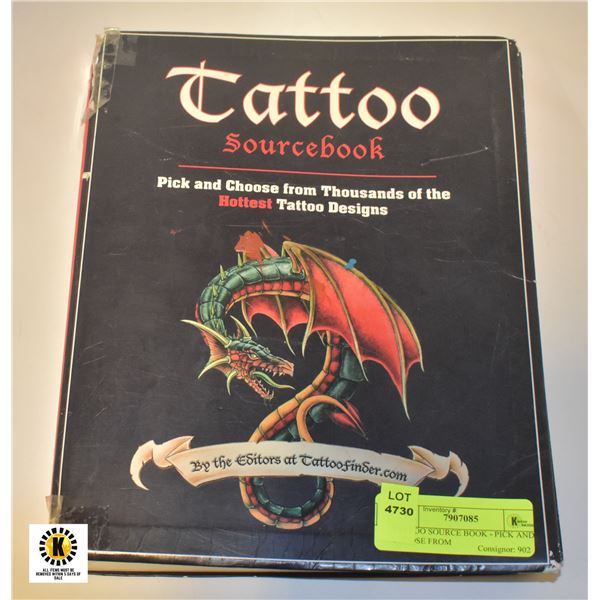 TATTOO SOURCE BOOK - PICK AND CHOOSE FROM