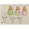 Image 1 : 6 PRECIOUS MOMENTS ANGEL TREE DECORATIONS