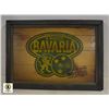 Image 1 : BAVARIA BEER WOODEN MANCAVE DISPLAY 22 X 17