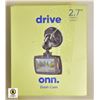 Image 1 : ONN DRIVE 2.7 IN HD DASH CAMERA SET