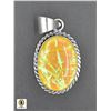 Image 1 : #126-AUSTRALIAN TRIPLE OPAL PENDANT