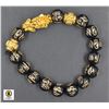 Image 1 : #40-BLACK OBSIDIAN DRAGON BRACELET