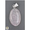 Image 1 : #138-NATURAL PINK ROSE QUARTZ PENDANT