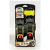 Image 1 : NEW PACK OF 2 ERICKSON 1" X 10' RATCHET STRAPS