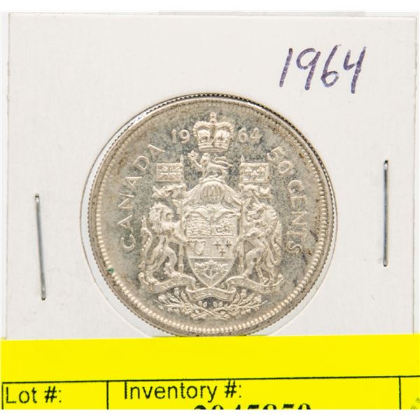 1964 CANADIAN SILVER HALF DOLLAR