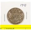 Image 1 : 1941 CANADIAN SILVER HALF DOLLAR