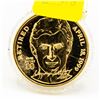 Image 1 : 24 KT GOLD PLATED WAYNE GRETZKY COIN LIMITED #1