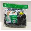 Image 1 : 6PK BLACK ANKLE SOCKS, SIZE 6-12