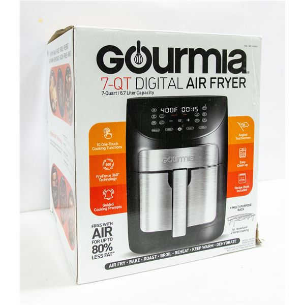 GOURMIA 7 QT DIGITAL AIR FRYER IN ORIGINAL BOX W/