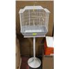 Image 1 : VINTAGE METAL INDOOR BIRD CAGE W/ STAND